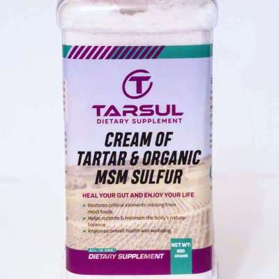 Organic Cream of Tartar & MSM Sulfur Powder – Tarsul 600g Bottle Profile Picture