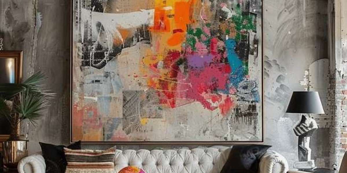 Modern appeal and value of signed abstract artwork in interiors