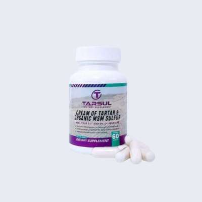 Organic Cream of Tartar & MSM Sulfur Capsules – Tarsul 60 capsule Bottle Profile Picture