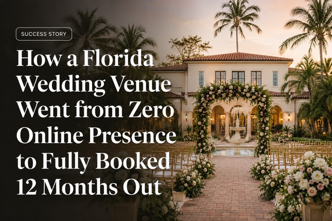 Florida Wedding Venue SEO Case Study: Zero to Fully Booked