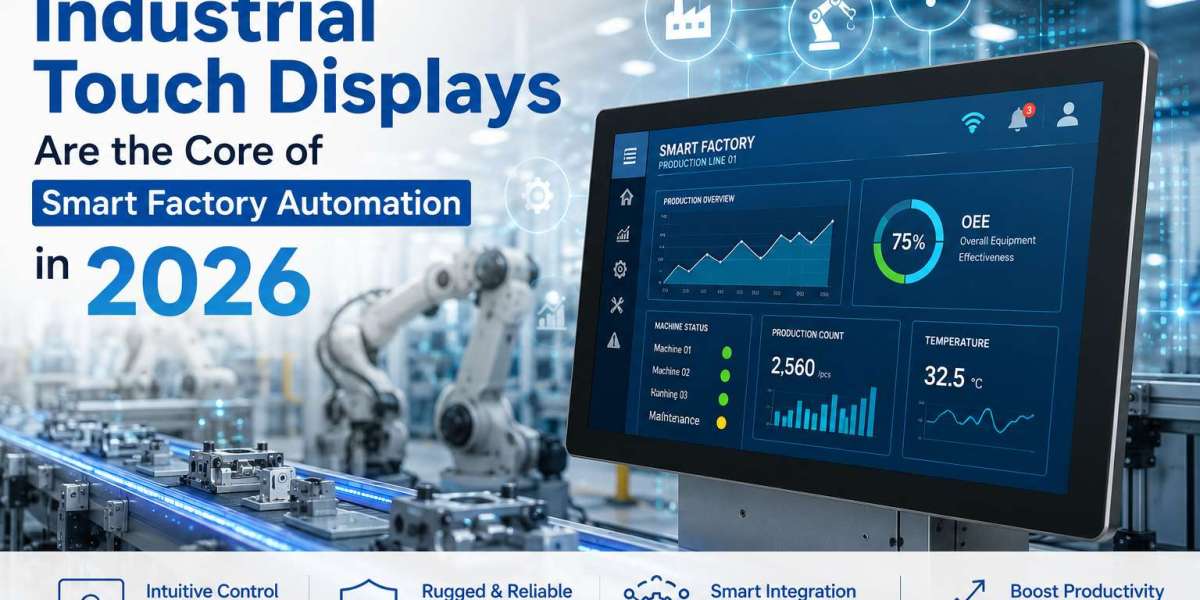 Why Industrial Touch Displays Are the Core of Smart Factory Automation in 2026