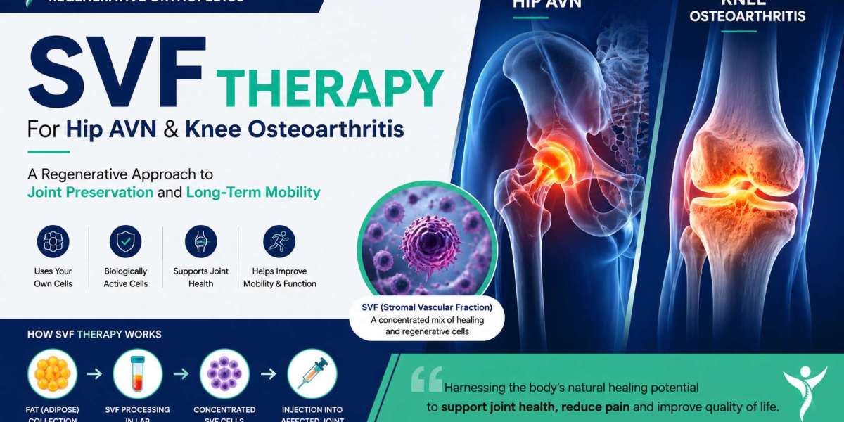 SVF Therapy for Hip AVN and Knee Osteoarthritis: Why It Is Becoming Part of Modern Joint Preservation in India