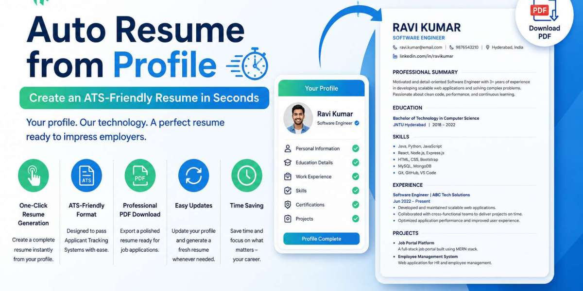 Auto Resume from Profile: Create an ATS-Friendly Resume in Seconds with YuvaSetu