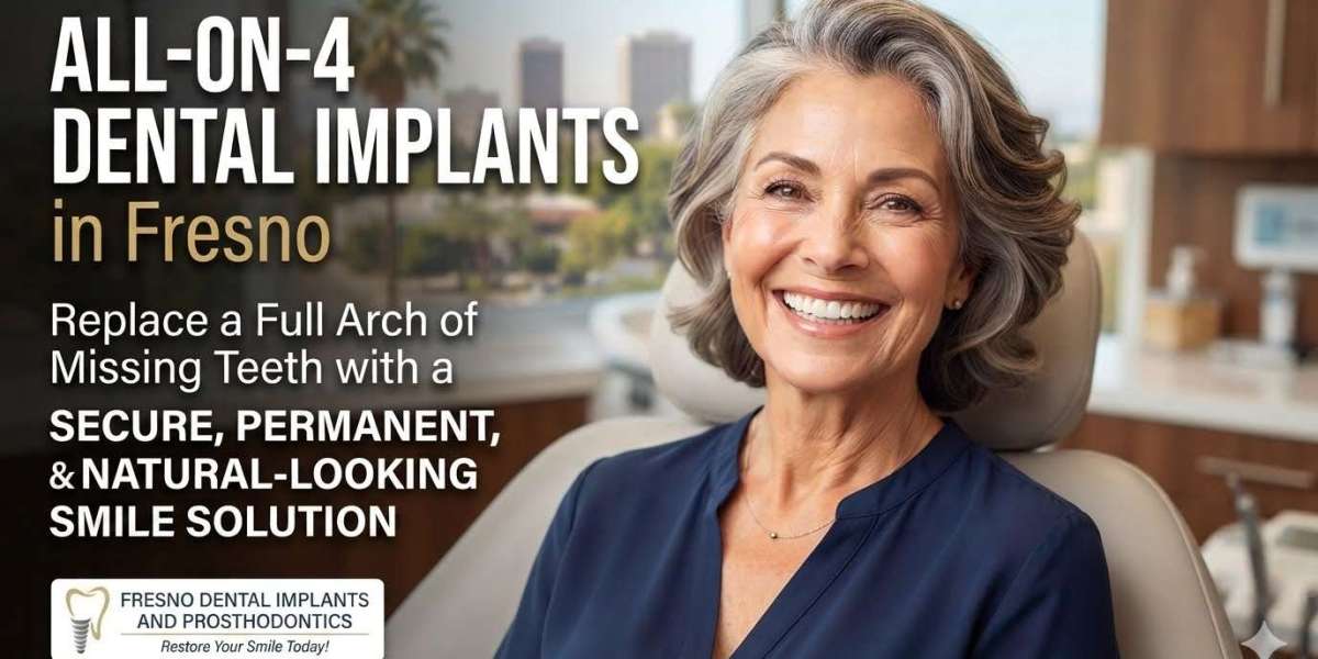 All-on-4 Dental Implants in Fresno: Replace a Full Arch of Missing Teeth with a Secure and Permanent, Natural-Looking