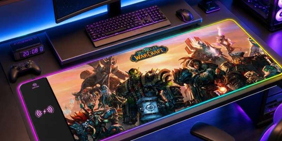 wow Alliance Horde Epic RGB Gaming Pad With Wireless Charging