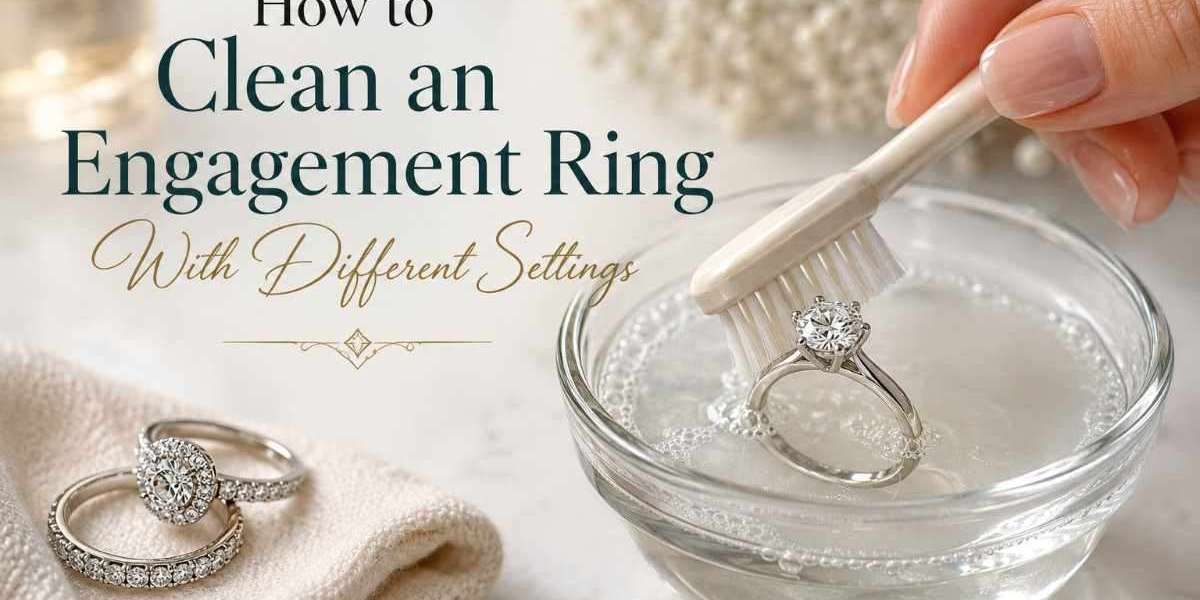 How to Clean an Engagement Ring With Different Settings