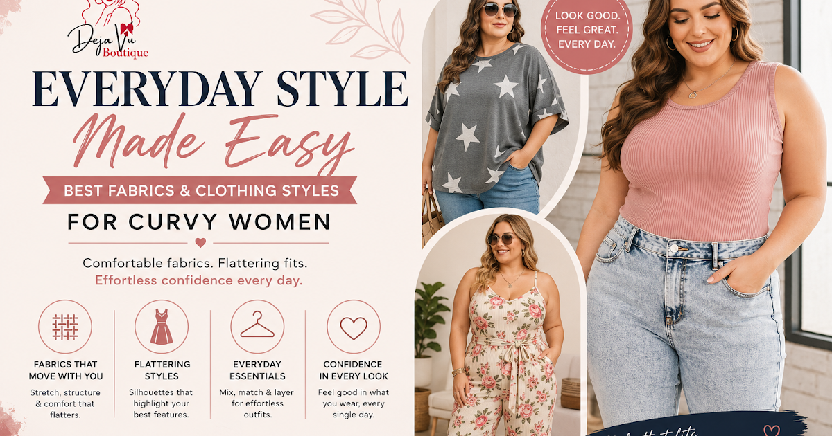 Everyday Style Made Easy: Best Fabrics & Clothing Styles for Curvy Women