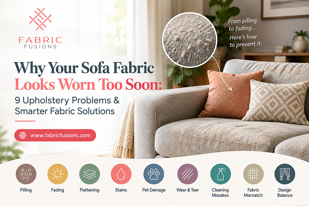 Why Your Sofa Fabric Looks Worn Too Soon: 9 Upholstery Problems & Smarter Fabric Solutions