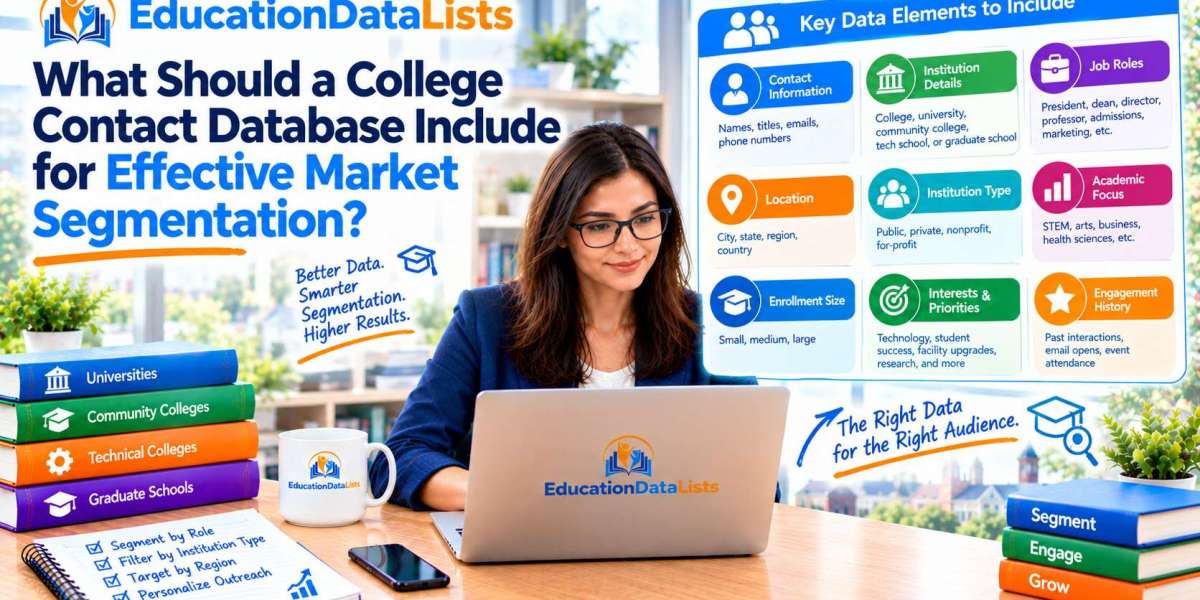 What Should a College Contact Database Include for Effective Market Segmentation? | EducationDataLists