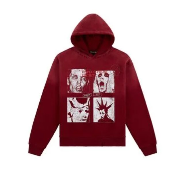 Boredom Kills Men’s Red Unplug Hoodie Bk020 | Official Store